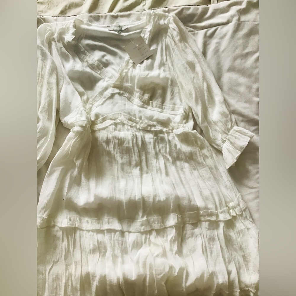White Country Ruffle Dress